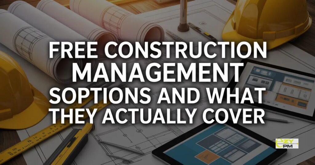 Free Construction Management Software